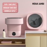 Sahabat gemilang jaya 8L Mesin Cuci Mini Portable 2 Tabun Sterilisasi Cahaya Biru Mesin Pengering Pakaian 8L Mesin Cuci Lipat Otomatis