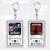 Eminem Mica Acrylic keychain printed with Spotify Rapper Hip Hop Lose Yourself Without Me Rap God to