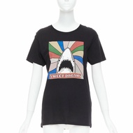 SAINT LAURENT 2016 Sweet Dreams black shark rainbow cotton tshirt XS