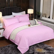Five-star hotel four-piece linen set[Hotel Hotel 3cm Hotel Satin Strip Configuration40S 100% Cotton 