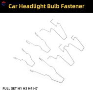DREAMFOREST 6Pcs Car Headlamp Light Bulb Retainer Spring Clips Buckles Metal Headlight Bulb Spring C