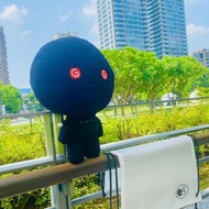 國美館衍生文創小物 MoMo 公仔布偶 附半透明束口袋