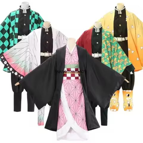 Cosplay Tanjiro Nezuko Cosplay Kids Shinobu Costume Japanese Anime Cartoon Halloween Costume Christm