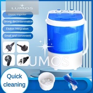 LUMOS Multi Functional Mini Washing Machine Small Semi-automatic Elution Integration Machine Househo