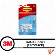 3M Command™ 17092CLR Clear Small Hooks - 2 Hooks 4 Small Strips