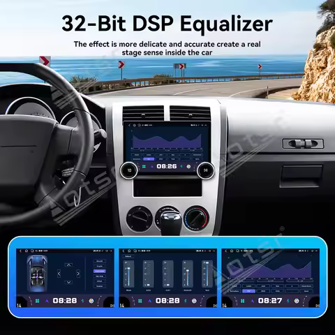 11.5Inch Dual Knob Car Radio For Dodge Caliber 2007-2010 Android Multimedia Player TouchScreen GPS N