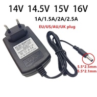 14V 14.5V 15V 16 V Power Supply Adapter 1A 1.5A 2A 2.5A 2500mA Universal AC/DC Adapter 14 14.5 15 16