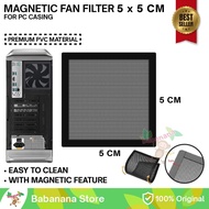 Magnetic Pc Fan Dust Filter 5x5cm Magnetic Desktop Casing
