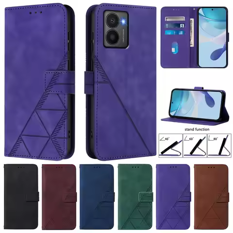 Geometric Leather Wallet Case For Nokia HMD Fusion Skyline Pulse Plus Pro X10 X20 X30 G10 G11 G20 G2