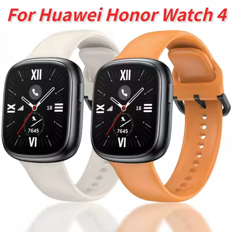 Silicone Strap for Honor Watch 4 Original Bracelet Wristband Accessories for Honor Watch 4 Replaceab