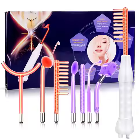 7 in 1 High Frequency Beauty Machine/ Professional Portable Handheld High Frequency Facial Skin Beau