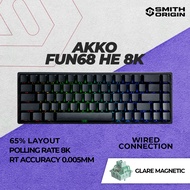 Akko Fun68 HE Hall Effect 8K Polling Rate Shine Through Keycaps Rapid Trigger Gaming Keyboard