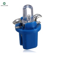 10Pcs LED Bulb Meter Dash B8-5D T5 Lamp with Holder Blue Tuning Auto Car Light