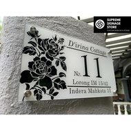 No Rumah Eksklusif/No Rumah/No Rumah Hipster/No Rumah Budget/House Number/House Plate Number