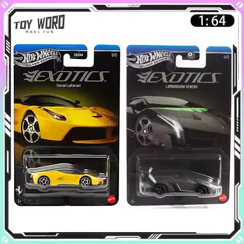 Original Hot Wheels Silver Label Exotic Envy Supercar Set 1:64 Diecast Mini Car Static Collectible S