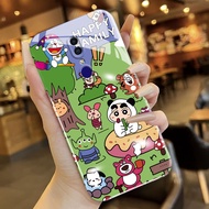 For OPPO F11 F9 Pro New Film Case Gloss Cartoon Doraemon Full Cover Casing Camera Protection Shockproof Phone Cases