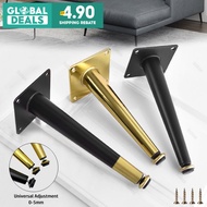 Nobao 10-40CM Iron Cabinet Leg for Furniture Feet 360° Universal Mat Metal Oblique Cone Sofa Leg Bed