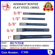 CSH- [100% ORIGINAL] GERMANY HUNTER FLAT COLD CHISEL | HUNTER STEEL CHISEL | FLAT CHISEL 3/8" / 1/2"