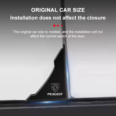 2pcs Car Door Corner Protective Sticker For Peugeot 308 206 207 407 607 108 208 301 308 508 608 107