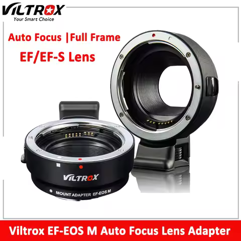 Viltrox EF-EOS M Lens Adapter Electronic Auto Focus for Canon EOS EF EF-S Lens to EOS M M2 M3 M5 M6 
