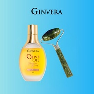 [BUY1 FREE Massage Roller] Ginvera Premium Olive Oil Nourishing Rose Geranium (100ml) x1 + FREE Mass