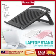 RakanKu MALAYSIA Foldable Laptop Holder Laptop Stand Portable Notebook Tablet Riser Stand Ventilation Cooling Laptop Stand Support 12in - 17in Pemegang Laptop