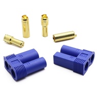 1 Pair EC5 Blue Connector Plug Socket 5mm high current 100A Battery Adapter Li-po Lipo RC Connector 