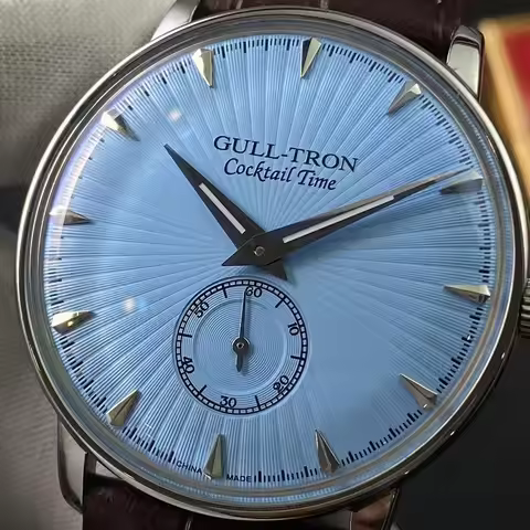 Gull Tron Men Automatic Watch 38MM Classic Mechanical Wristwatch Ultrathin Sapphire Mirror ST1700 Sm