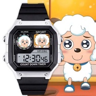 [Watch] Pleasant Goat and Big Big Big Wolf Lazy Goat Electronic Watch Sports Digital Cartoon Cute El