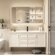 Cream Style Bathroom Table Bathroom Cabinet Combination Sink Smart Mirror Wall-Mounted Floor Bathroom Mirror Cabinet