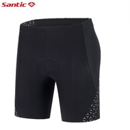 Santic Cycling Shorts For Men 4D Padded Shockproof Breathable Road Bicycle MTB Bike Short Pants