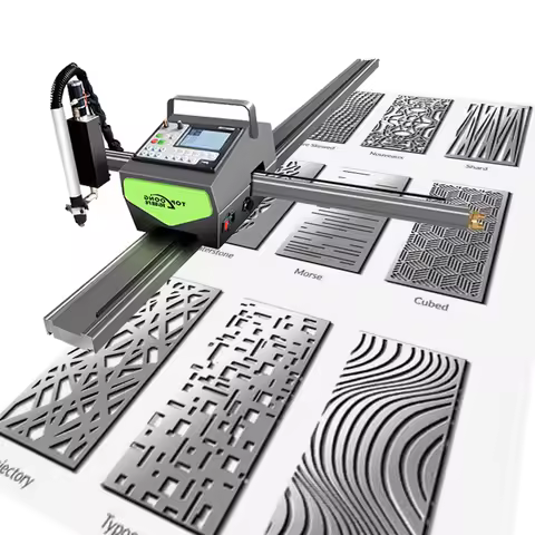 1000x1000 mm Portable CNC Plasma Cutting Machine With Oxy Flame Torch Automatic Torch Heigh Control 