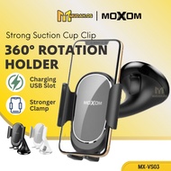 MOXOM 360 Rotating Suction Car Phone Holder MX-VS03 Hp Fone Holder For Car Dashboard Pemegang Telefo