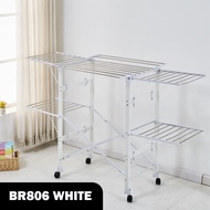 【Type E BR806】Korean Clothes Drying Rack/ Laundry rack/Stainless Steel Clothes Hanger/Foldable Dryin