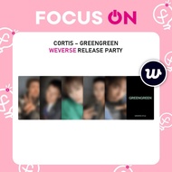 CORTIS RELEASE PARTY WEVERSE GREENGREEN PHOTOCARD
