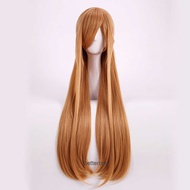 Sword Art Online Yuuki Asuna cos Wig Sand Orange Styling cosplay Fake Hair