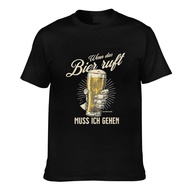 Novelty Top Tee If The Beer Gets When Das Bier Wft Muss Ich Gehen Funny Soft T-Shirts