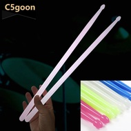 C5GOON Luminous Light Up Drum Sticks Anti Slip Drumsticks 1 Pair Fluorescent Musical Drum Kit Instru