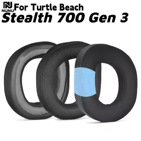 NUNU Replacement Soft Memory Foam Mesh/Ice gel Ear Pads For Turtle Beach Stealth 700 Gen 3 Headphone