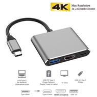 USB C to HDMI Adapter, Type c OTG 3 in 1 Hub, 4k HDMI & PD Fast Charging USB C To HDMI USB Hub Type