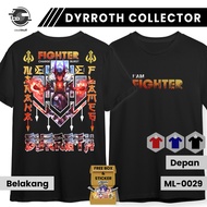 Dyrroth Collector Skin Naraka Flames Mobile Legends T-shirt Black Short Sleeve