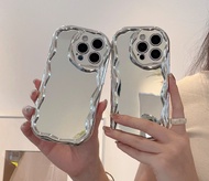 Softcase Silikon Mirror Silver Melting Case Gelombang Iphone 7 Iphone 8 Iphone 7 Plus Iphone X Iphon