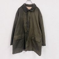 二手BURBERRY LONDON London 油鞣大衣/夾克，卡其色，帶抓絨內襯。