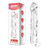 Private Shipping Reusable Condoms Penis Extender Sleeve Extension 10cm Delay Ejaculation Crystal Transparent Condom Intimate Goods Sex Toy Product