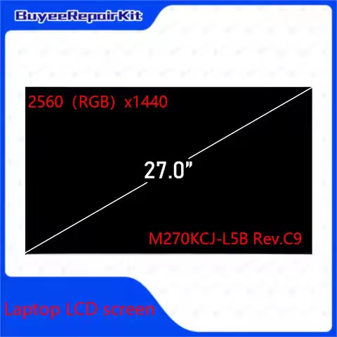 Original New 27.0 inch M270KCJ-L5B Rev.C9 LCD Panel 2560X1440 LCD Screen Monitor