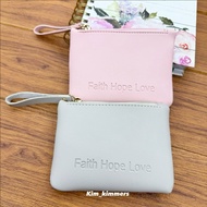 Bible Verse Flat Coinpurse Faith bible verse flat coinpurse Faith Hope Love design