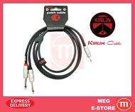 3.5MM STEREO PLUG TO 2x 6.3MM MONO PLUG CABLE BLACK Y-CABLE (Y-362PR-1M/2M/5M) SSTEC