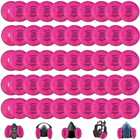 2091/2097 Particulate Filter P100 For 3m 6200 6800 7502 Series Respirator Dust Mask Accessory Indust