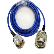 Blue Soft RG142 N Male to UHF PL259 male RF Crimp Coax Pigtail Connector Cable 10/15/20/30/50cm 1/2/