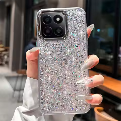Honor400 Smart 5G Glitter Bing Case luxury Cover For Honor 400 Smart X7D 4G X8 X6B X8A X8B X6 Phone 